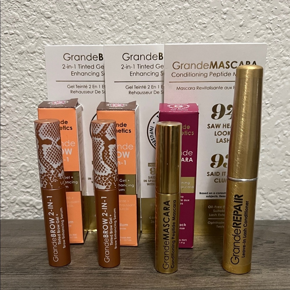 Grande Cosmetics Brow 2 in 1 Gel, Mascara & Lash Conditioner